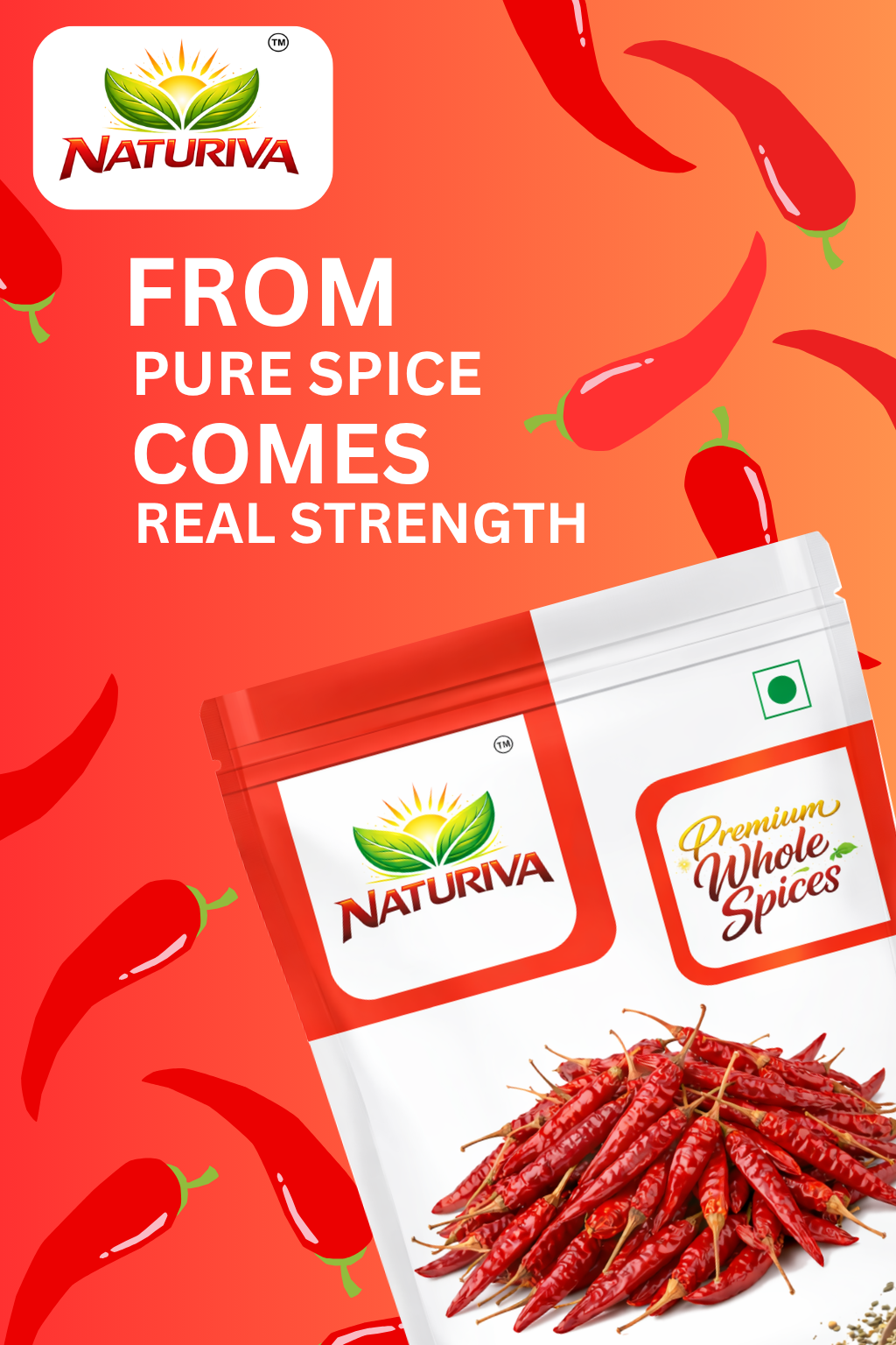 Dried Red Chillies/ Sukhi Lal Mirch (Whole) - Image 2